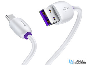 کابل شارژ تایپ سی هواوی بیسوس Baseus Purple Ring HW Flash Charge Type-C Cable 1m