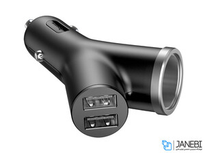 شارژر فندکی بیسوس Baseus Y Type Car Charger