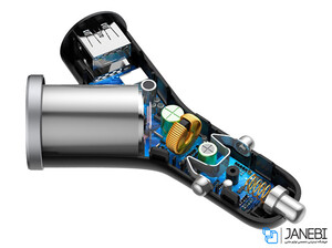 شارژر فندکی ماشین بیسوس Baseus Y Type Car Charger