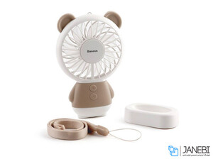 پنکه قابل شارژ دستی و رومیزی بیسوس Baseus Dharma Bear Fan