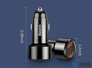 شارژر فندکی دو پورت سریع بیسوس Baseus 45W MAX Car Charger