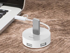 هاب یو اس بی بیسوس Baseus Round Box Hub USB Adapter