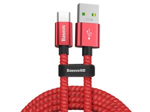 کابل شارژ سریع و انتقال داده بیسوس  Baseus Double Fast Charging Type-C Cable 1m 5A