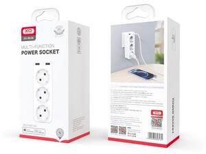 چند راهی برق هوشمند 2 سوکت و 2 یواس بی 2.4 آمپر ایکس او XO WL08 EU Smart Wall Plug Conversion Socket