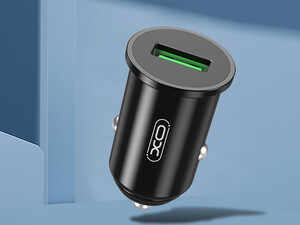 نصب آسان شارژر فندکی فست شارژ مشکی XO 18W QC3.0 car charger CC35