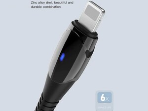 کابل شارژ سریع یواس‌بی به لایتنینگ به طول یک متر ایکس‌او XO Smart Chipset Auto Power-off USB Cable for lightning NB145