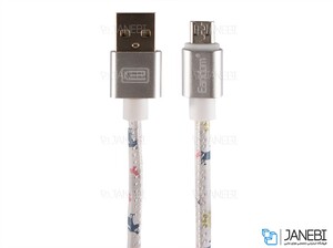 کابل چرمی میکرو یو اس بی ارلدام Earldom EC-21 Micro USB Cable 1m