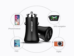 شارژر فندکی دو پورت کوچک جویروم Joyroom F635 mini Car Charger