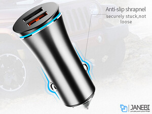 شارژر فندکی سریع جویروم Joyroom JR-C08 Smart dual-port Car Charger