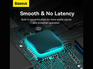 هاب یو اس بی چهار پورت با کابل یک متری بیسوس Baseus WKQX030101 Baseus Lite Series 4-Port USB-A HUB Adapter