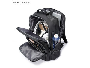 کوبه پشتی چرمی ضد آب یو اس بی دار بنج Bange BG-2602 Men Impaled Leather Waterproof Backpack with USB Port