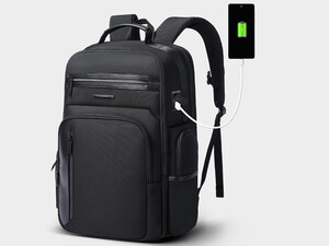 کوبه پشتی چرمی ضد آب یو اس بی دار بنج Bange BG-2602 Men Impaled Leather Waterproof Backpack with USB Port