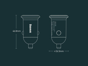 ارزانترین شارژر فندکی 24 وات بیسوس مدل Baseus Grain Pro CCALLP-01/02