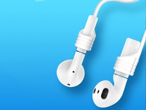 کیس محافظ سیلیکونی و بند نگهدارنده ایرباد راک ROCK Silicone Ear Phone Cases  برای جلوگیری از گم شدن ایرباد ها