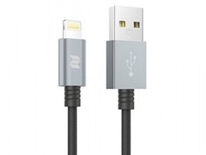 کابل شارژ و انتقال داده لایتنینگ راک Rockspace Metal Lightning Cable 1M