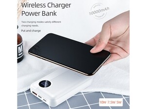 پاور بانک و شارژر وایرلس راک Rock P75 Mini Camera PD Wireless Power Bank 10000mAh