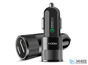 شارژر فندکی سریع راک Rock H5 PD Fast Charge Car Charger