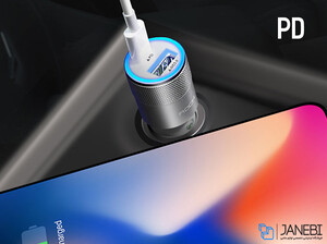 شارژر فندکی سریع راک Rock H5 PD Fast Charge Car Charger