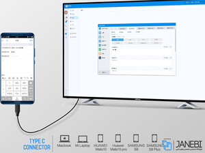 کابل مبدل تایپ سی به اچ دی ام آی راک RockSpace USB-C To HDMI Cable 1.8m