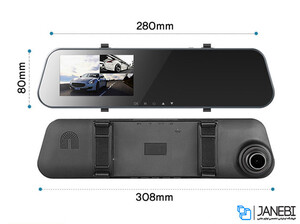 آینه دوربین دار خودرو راک Rockspace Dash Cam With Rear View Mirror