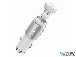 شارژر فندکی و هدست بلوتوث راک Rock Hammer Car Charger & Bluetooth Earphone