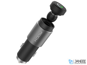 شارژر فندکی و هدست بلوتوث راک Rock Hammer Car Charger & Bluetooth Earphone