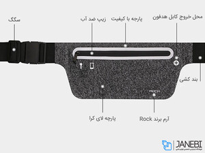 کیف کمری راک Rock Sports Waist Bag