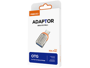 مبدل او تی جی یو اس بی به تایپ سی رسی  Recci Type-C to USB 3.0 OTG Adapter RDS-A16C