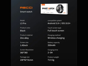 ساعت هوشمند رسی Recci L3 Pro Smart Watch