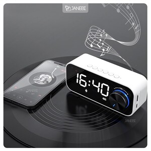 اسپیکر بلوتوث همراه با ساعت آلارم دار رسی Recci Clock Bluetooth Wireless Speaker RSK-W11