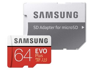 کارت حافظه میکرو اس‌دی سامسونگ Samsung EVO Plus micro sdhc Memory Card 64GB