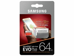 کارت حافظه میکرو اس‌دی سامسونگ Samsung EVO Plus micro sdhc Memory Card 64GB