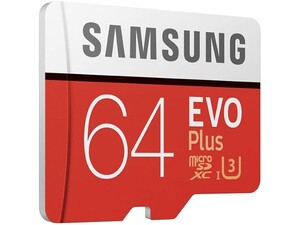 کارت حافظه میکرو اس‌دی سامسونگ Samsung EVO Plus micro sdhc Memory Card 64GB