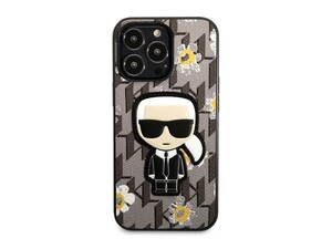 قاب چرمی آیفون 13 پرو طرح کارل برجسته CG Mobile iphone 13 Pro Karl Lagerfeld Leather Case