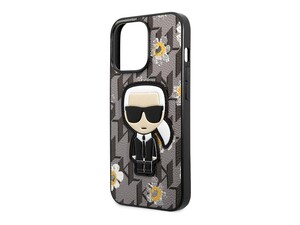 قاب چرمی آیفون 13 پرو طرح کارل برجسته CG Mobile iphone 13 Pro Karl Lagerfeld Leather Case