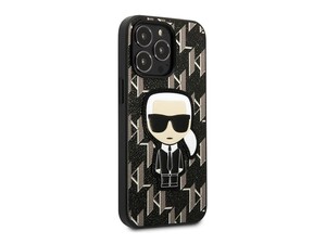 قاب چرمی آیفون 13 پرو طرح کارل برجسته CG Mobile iphone 13 Pro Karl Lagerfeld Leather Case