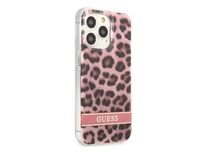 قاب محافظ براق آیفون 13 پرو مکس طرح پلنگی CG Mobile iphone 13 Pro Max Guess Leopard Hard Case