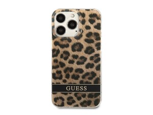 قاب محافظ براق آیفون 13 پرو مکس طرح پلنگی CG Mobile iphone 13 Pro Max Guess Leopard Hard Case