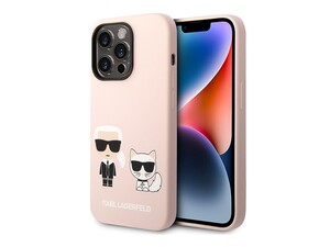 قاب سیلیکونی آیفون 14 پرو طرح گربه و کارل CG Mobile iphone 14 Pro Cat Karl Lagerfeld Silicone Case