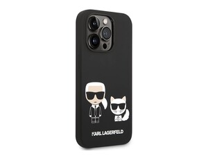 قاب سیلیکونی آیفون 14 پرو طرح گربه و کارل CG Mobile iphone 14 Pro Cat Karl Lagerfeld Silicone Case