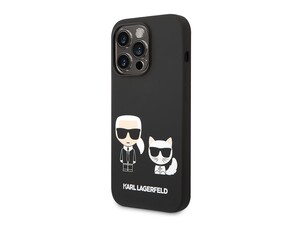 قاب سیلیکونی آیفون 14 پرو مکس طرح گربه و کارل CG Mobile iphone 14 Pro Max Cat Karl Lagerfeld Silicone Case