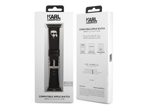 بند چرمی اپل واچ 42 و 44 میلیمتر طرح کارل CG Mobile Apple Watch 42/44 mm Karl Leather Strap