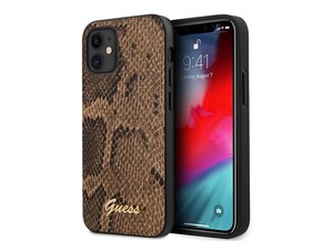 قاب چرمی پوست ماری آیفون 12 مینی CG Mobile iphone 12 mini Guess Snake Skin Leather Case