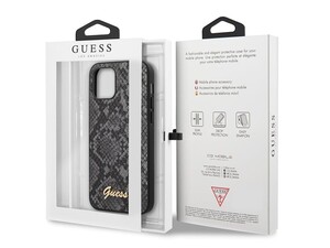 قاب چرمی پوست ماری آیفون 12 مینی CG Mobile iphone 12 mini Guess Snake Skin Leather Case