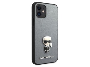 قاب چرمی آیفون 12 مینی طرح کارل برجسته CG Mobile iphone 12 mini Karl Lagerfeld Leather Case