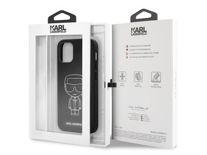 قاب چرمی آیفون 12 مینی طرح کارل برجسته CG Mobile iphone 12 mini Karl Lagerfeld Leather Case