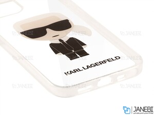 قاب محافظ شیشه ای آیفون 12 و 12 پرو طرح کارل CG Mobile iphone 12/12 Pro Karl Lagerfeld