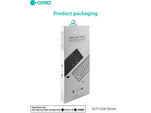 کیبورد بی سیم سه حالته کوتتسی Coteetci Three-mode wireless keyboard 84007