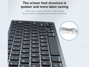 ست کیبورد و موس بی سیم کوتتسی Coteetci wireless keyboard and mouse set 84006