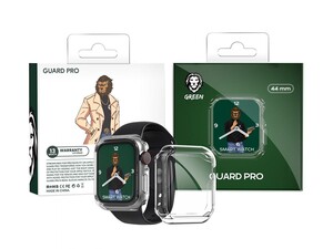 محافظ صفحه نمایش شیشه ای و قاب اپل واچ 45 میلی‌متری گرین Green Apple Watch 45mm Guard Pro Case &amp;amp; Glass